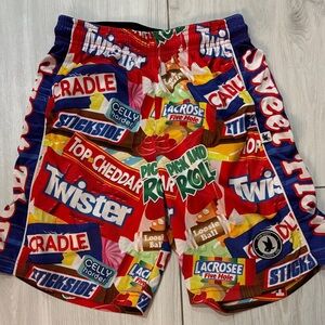 Vibrant Kids Candy-Themed Shorts